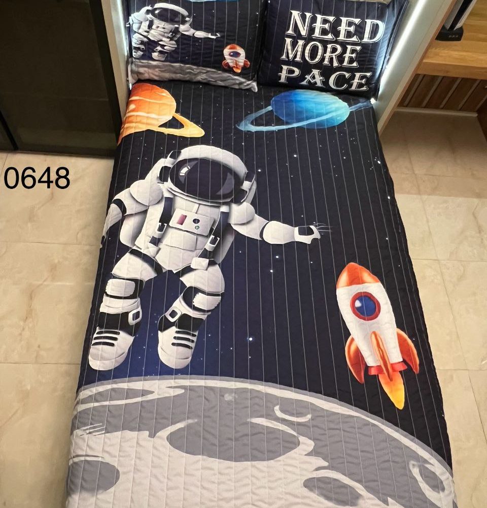روتختی ست کامل یک نفره 3D میکروتنسل کد 0648