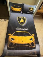 روتختی یک نفره پسرانه طرح لامبورگینی زرد کد 0126