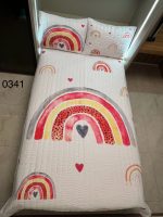 روتختی یک نفره دخترانه طرح رنگین کمان کد 0341