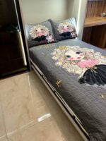 روتختی یک نفره دخترانه طرح فرفری با یونیکورن کد 0491 - Image 3