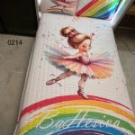 روتختی یک نفره دخترانه طرح بالرین کد 0214