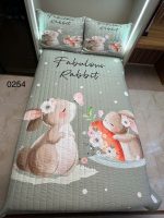 روتختی یک نفره دخترانه طرح خرگوش کد 0254