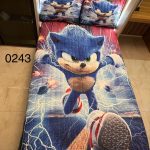 روتختی یک نفره پسرانه کارتونی طرح سونیک کد 0243