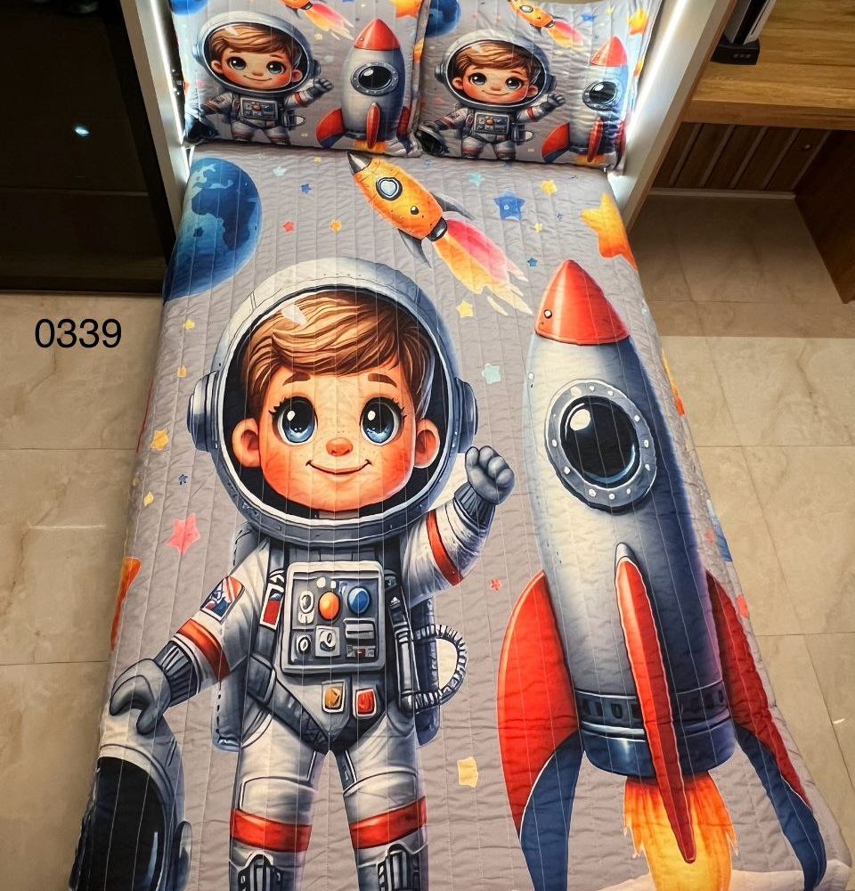 روتختی ست کامل  یک نفره 3D میکروتنسل کد 0339