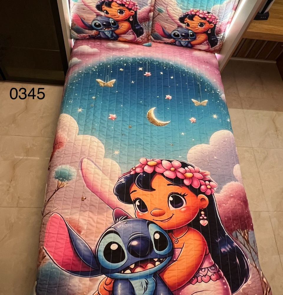 روتختی ست کامل  یک نفره 3D میکروتنسل کد 0345