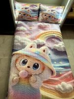 روتختی یک نفره دخترانه طرح لبوبو کوچولو کد 090 - Image 5