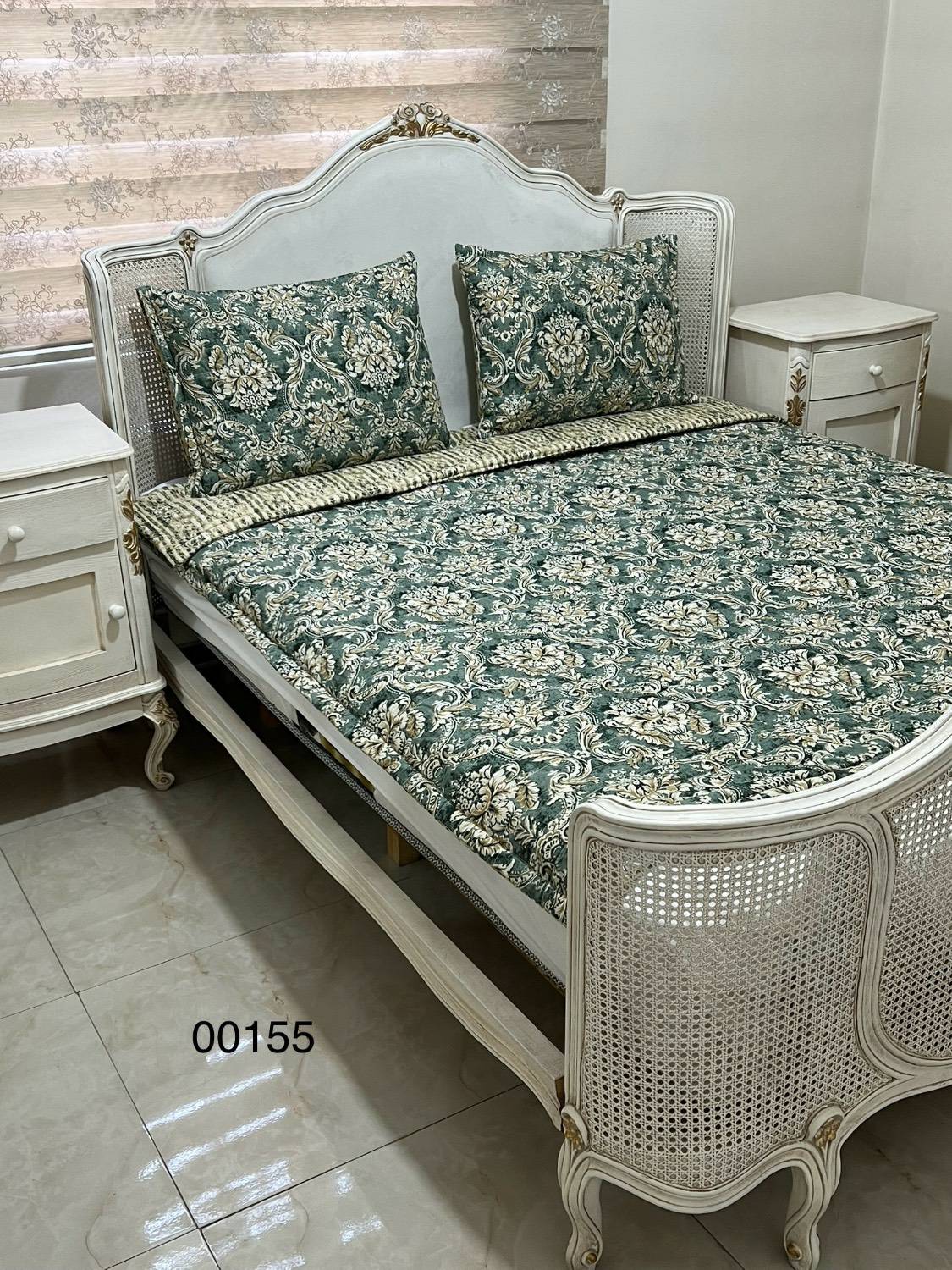 روتختی پنبه دوزی دونفره کوچک کد 00155 (بدون ملافه)