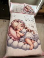 روتختی یک نفره دخترانه طرح دخترک خوابالو کد 0161