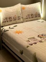 روتختی یک نفره پسرانه طرح قطار حیوانات کد 0164 - Image 3