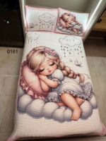 روتختی یک نفره دخترانه طرح دخترک خوابالو کد 0161