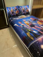 روتختی یک نفره دخترانه طرح کی پاپ شکارچیان شیطان کد 0408 - Image 3