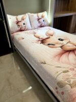 روتختی یک نفره دخترانه طرح خرگوش مهربون کد 0409 - Image 4