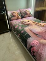 روتختی یک نفره دخترانه طرح باربی زیبا کد 0412 - Image 2